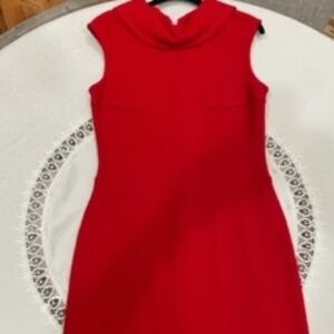St John knit dress, Size 4, Red